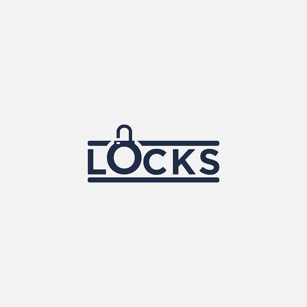 Vetor gerenciamento de chaves tipográficas de letras de bloqueio