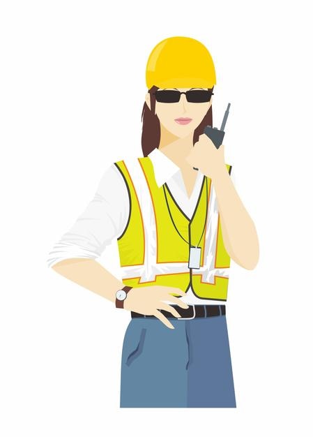 Gerente de site feminina Ilustração plana simples