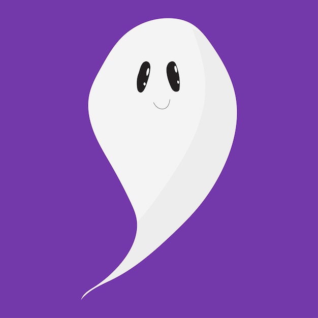 Ghost cute halloween ghost vectorchildren39s ilustração de um personagem de desenho animado fantasma fofo