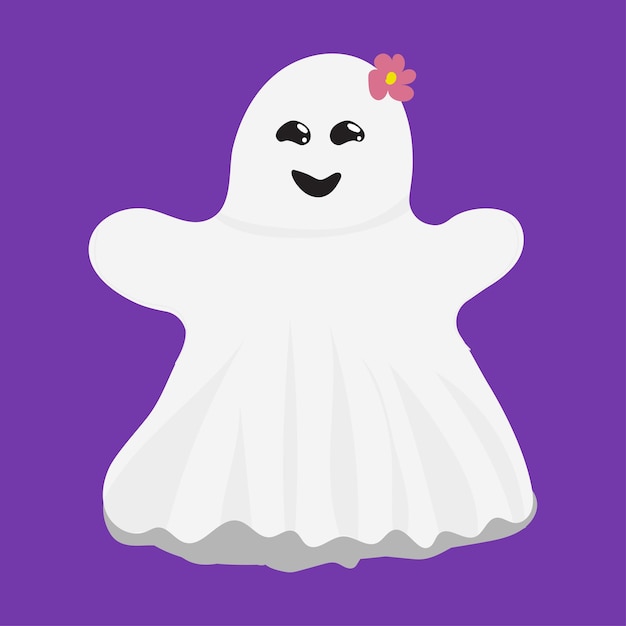 Personagem de desenho animado fantasma de halloween