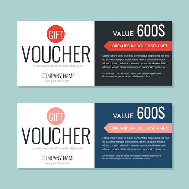 Vetor gift voucher vector background para banner