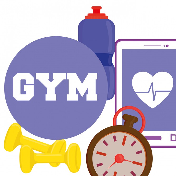 Vetor ginásio e fitness design de ícones