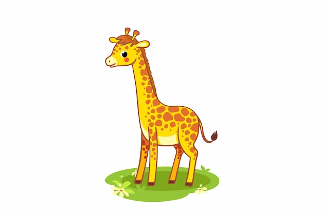 Girafa de desenho animado bonita