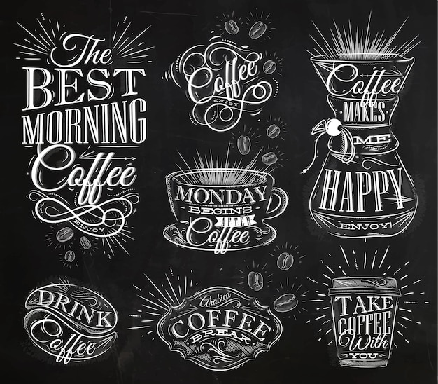 Giz de sinais de café