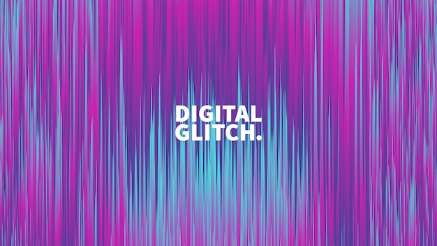Glitch Digital Efeito Vector Abstract Background