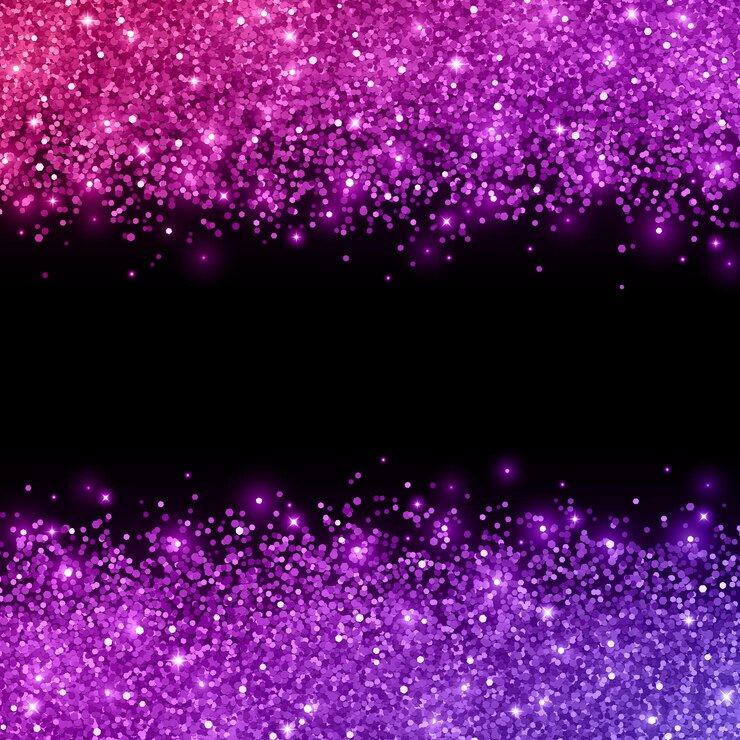 Vetor glitter com efeito de cor roxa rosa em ilustração vetorial de fundo preto