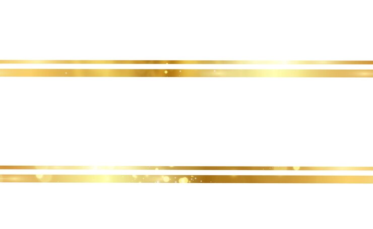 Glitter dourado com moldura dourada brilhante em um fundo preto transparente Vetor de luxo dourado