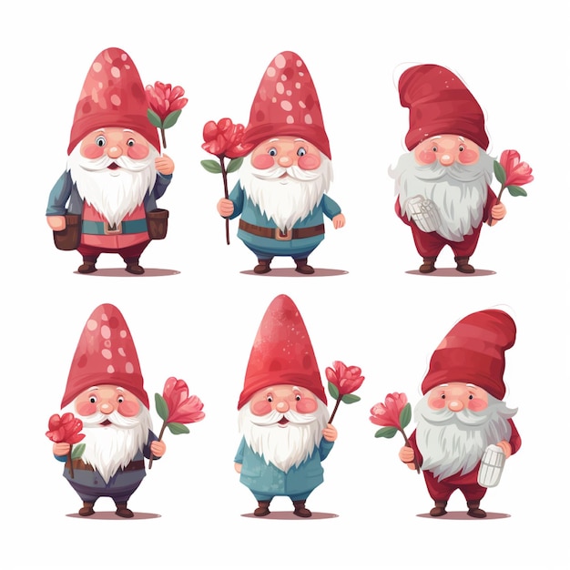 Vetor gnomos do dia dos namorados