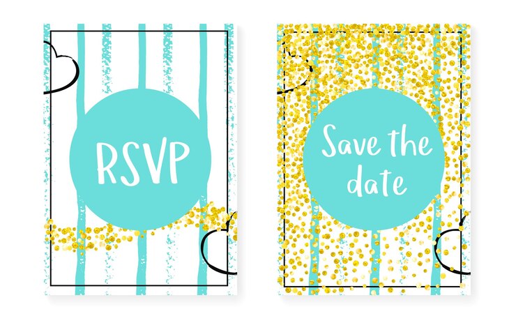 Vetor gold dust confetti mint concept branco elegante