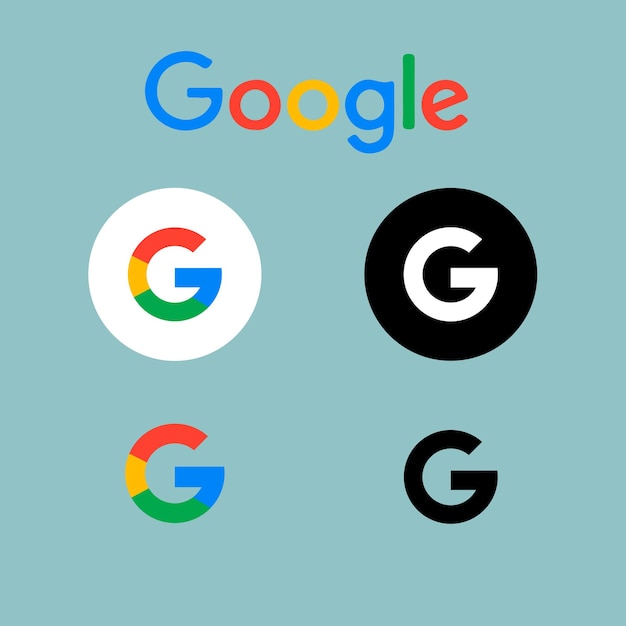 Vetor google chrome logotipos monogramas ícones vetor arte ilustração eps arquivo jpg lindamente feito