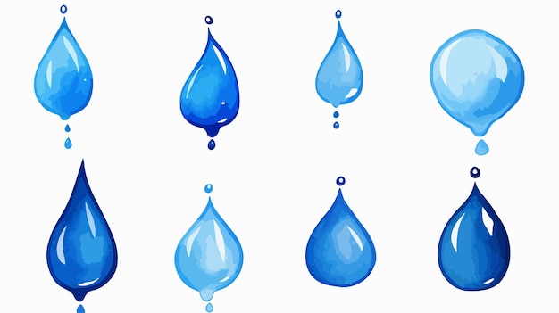 gota de água em água azul