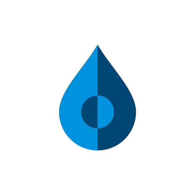 Gota de água logotipo modelo ilustração design vetor eps 10