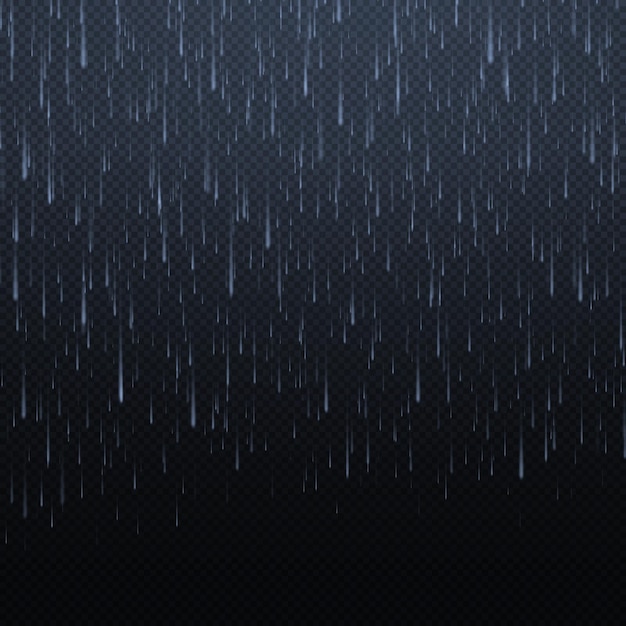 Vetor gotas de água caindo textura de chuva natureza chuva textura abstrata de água caindo