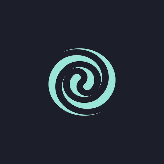 gotas de água circulares onda respingo logotipo