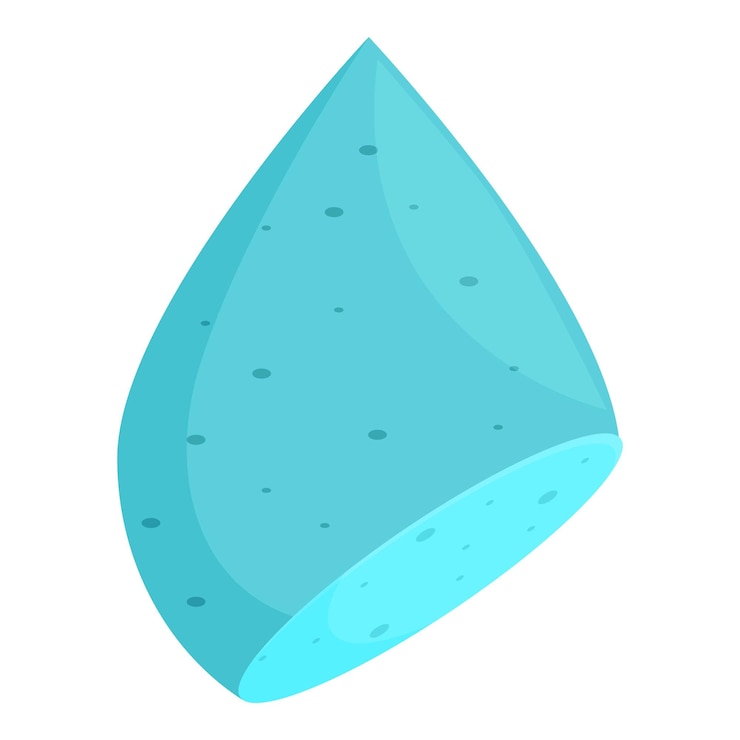 Vetor gotas de água em estilo de desenho animado caindo com bolhas de ar