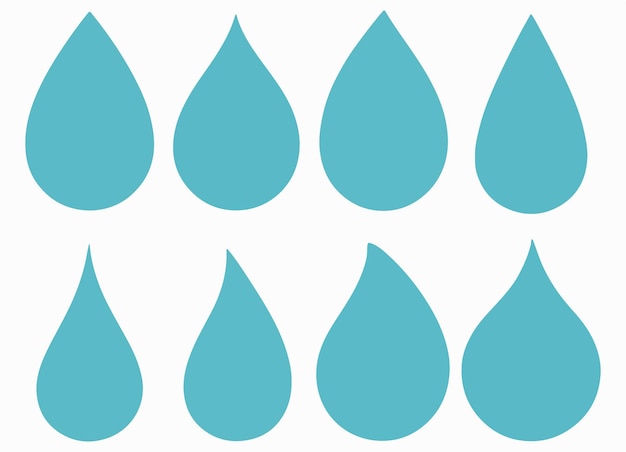 Gotas de chuva Múltiplos estilos definidos