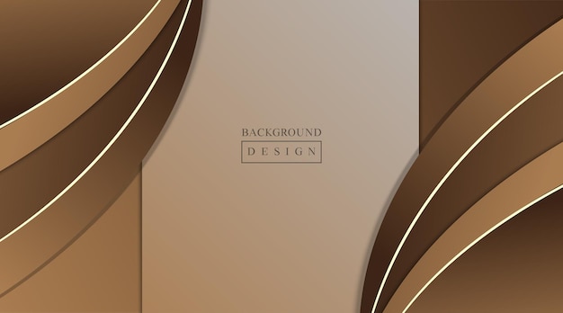 Gradação marrom de fundo abstrato com forma curva