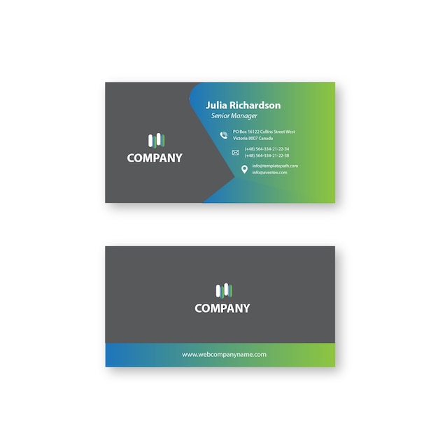 Gradient business card