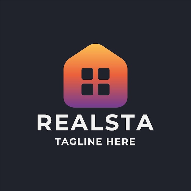 Gradient real estate logo