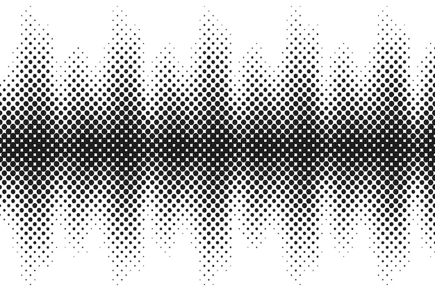 Vetor gradiente abstrato pontos de meia tonalidade fundo moldura de arte pop textura ilustração vetorial