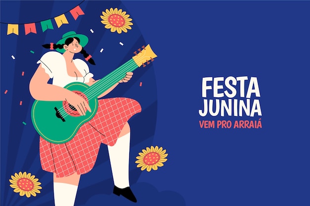 Gradiente brasileiro festas juninas fundo