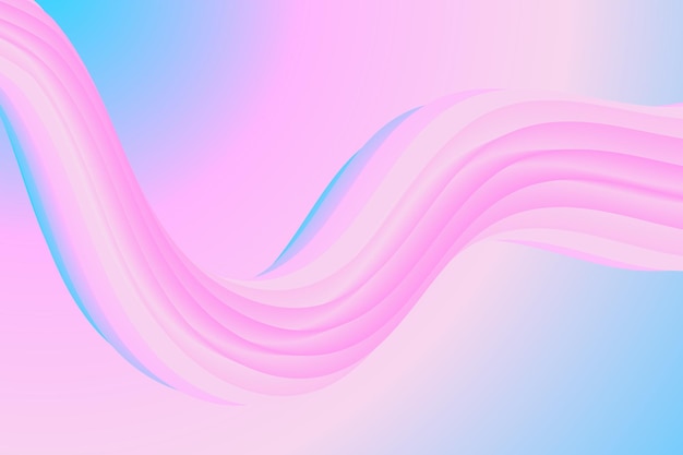 Gradiente cor neon efeito 3d movimento torcido forma de linha líquida fundo abstrato