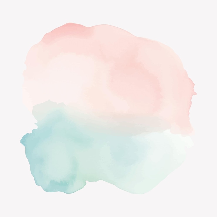 Vetor gradiente de aquarela pastel abstrato