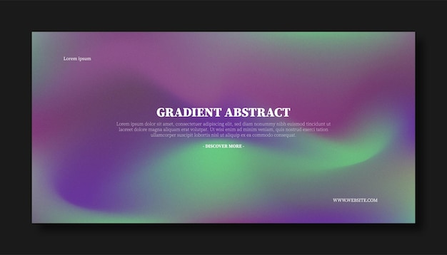 Gradiente de cor abstrato fundo moderno borrado e modelo de textura de grão de filme com um elegante