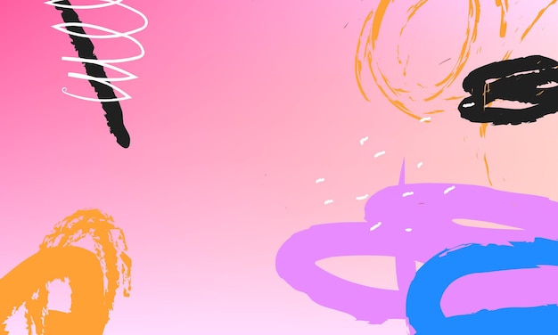 Gradiente de fundo abstrato com pincéis ásperos, traços grunge e design moderno colorido e texturizado