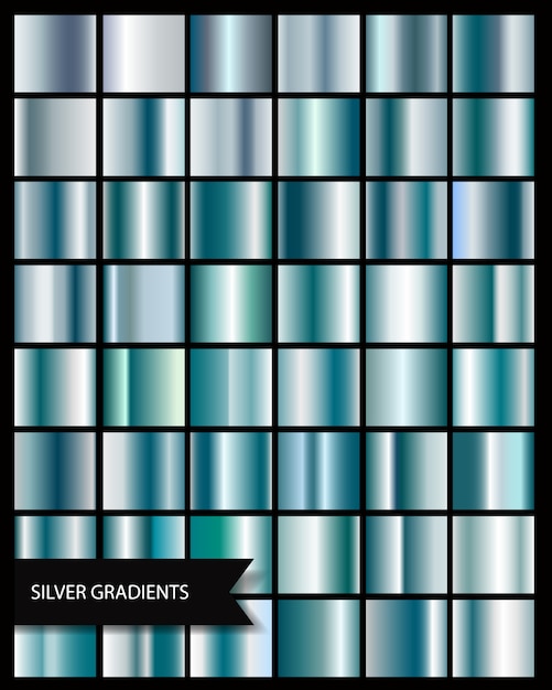 Vetor gradiente de prata elegante metálico cinza brilhante, gradientes de medalhas