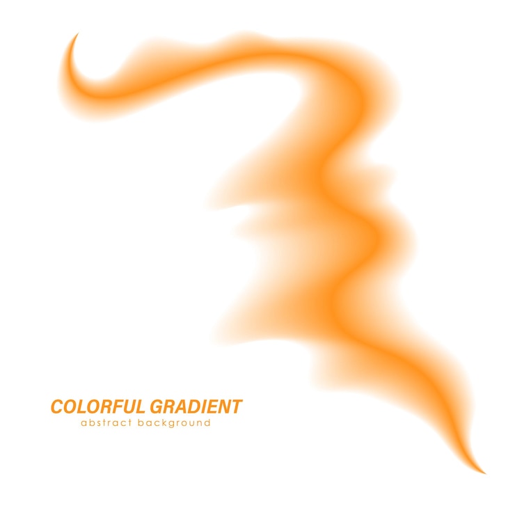Vetor gradiente fumegante colorido forma de cor abstrata modelo para cartazes bandeiras design criativo de interiores e ideias criativas
