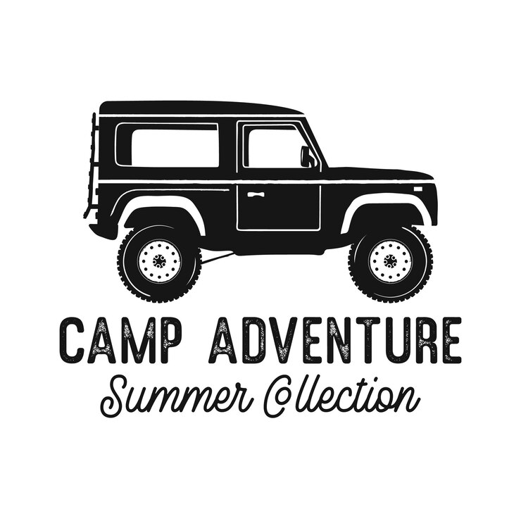 Vetor gráfico de camiseta com veículo off-road retrô