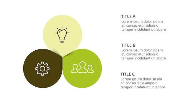 Gráfico de diagrama eco circle modelo de apresentação de infográfico de vetor