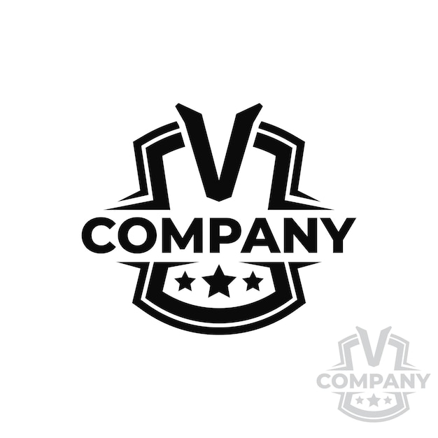 Vetor gráfico de distintivo de emblema do logotipo da liga de esportes campeão com letra e estrela