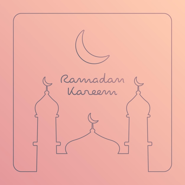 Vetor gráfico de ilustração vetorial do ramadan kareem perfect for ramadan content template layout