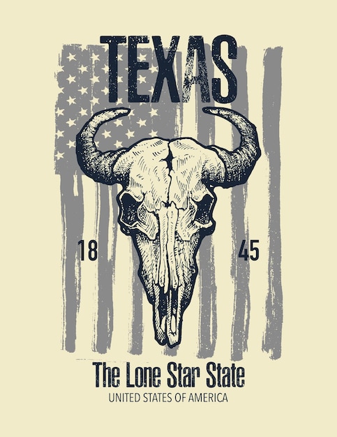 Gráfico de impressão Texas Buffalo Tee.