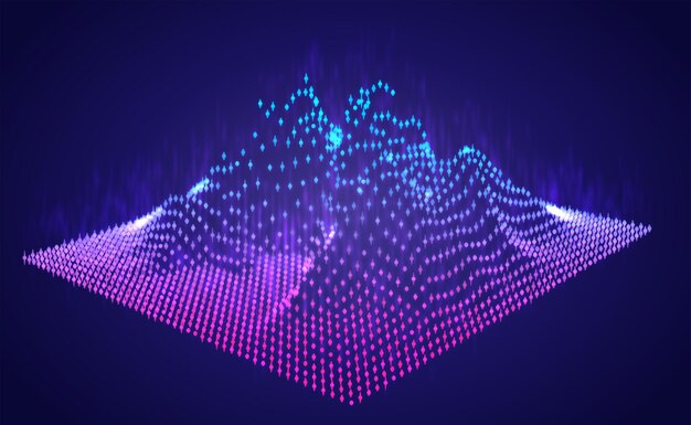 Gráfico de informação abstrata de vetor na forma de uma montanha. elemento de design brilhante brilhante.