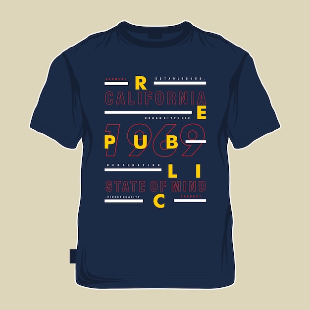 Gráfico de tipografia tees novo conceito