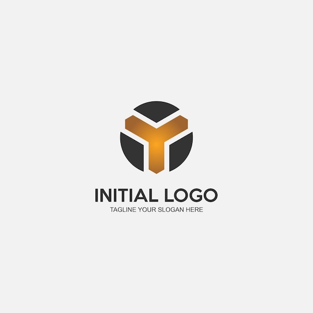 gráfico de vetor do logotipo inicial de design Y