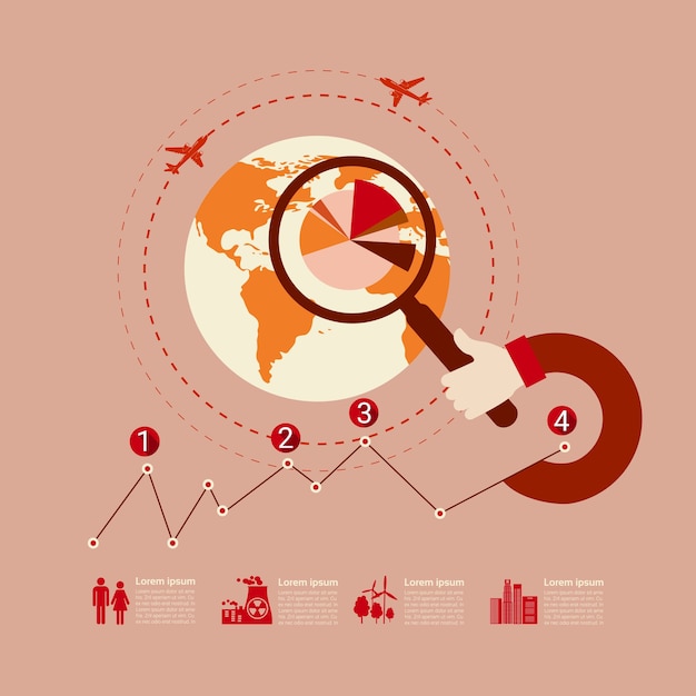 Gráfico definir ambiente diagrama infográfico