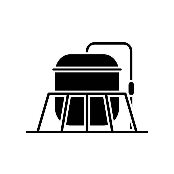 Vetor gráfico vetorial de ilustração do ícone de água do reservatório