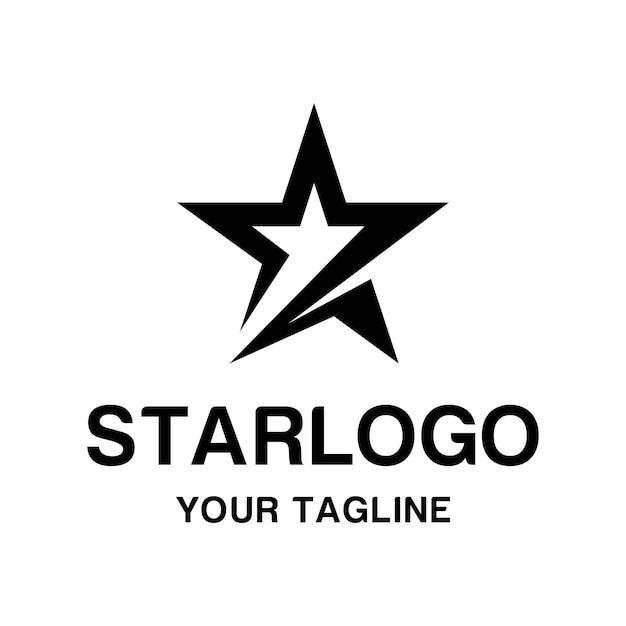 Gráfico vetorial de modelo de design de logotipo de estrela abstrata