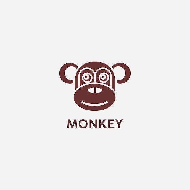 Gráfico vetorial do logotipo da cabeça de macaco