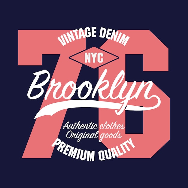 Gráfico vintage new york brooklyn para tshirt número design de roupas originais