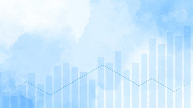 Vetor gráficos de fundo financeiro azuis e pontos de dados