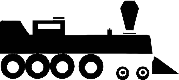 Gráficos vetoriais de trens clássicos de locomotivas a vapor