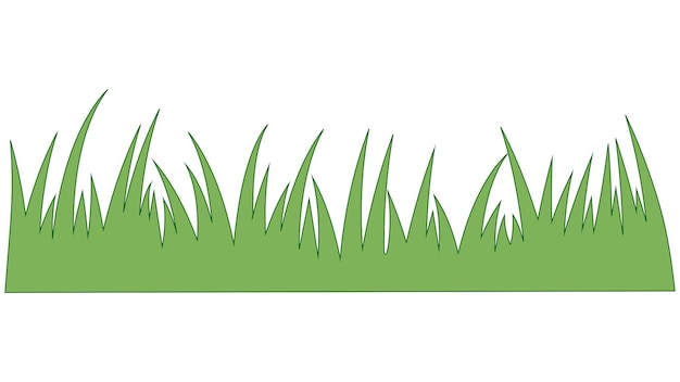 Vetor grama verde suculenta no gramado dos desenhos animados, grama verde