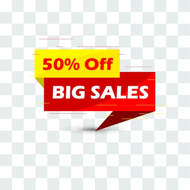 Grande banner de vendas com modelo de design de oferta