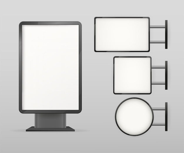 Grande design de caixa de luz para qualquer finalidade interior do escritório maquete de interiores ilustração vetorial