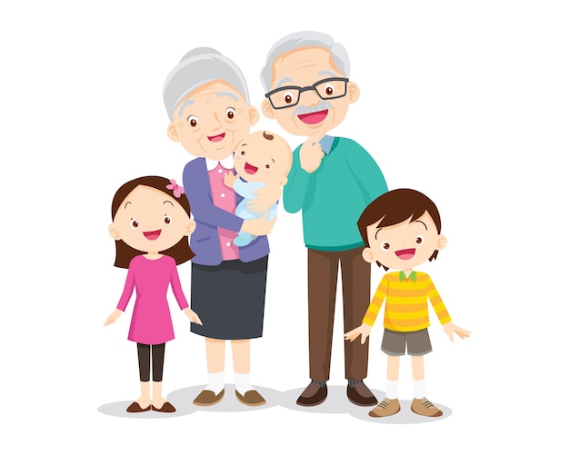 Grande família feliz multigeracional irmãos parentes retrato